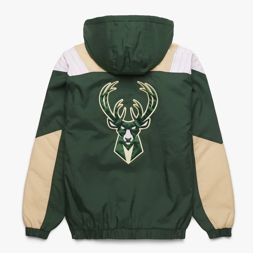 Milwaukee Bucks Pullover Half-Zip Jacket - Image 2