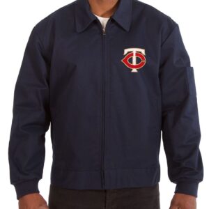 Workwear Minnesota Twins Navy Blue Cotton Jacket