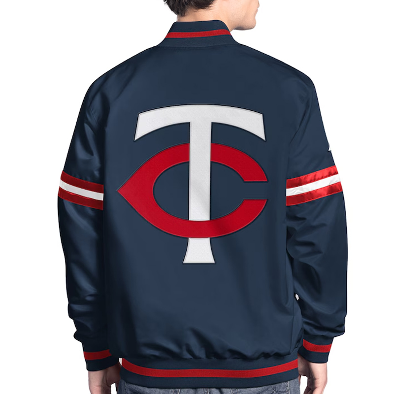 Minnesota Twins Scout Varsity Satin Jacket - Image 2