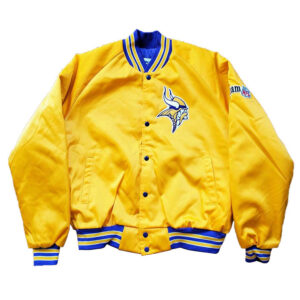 90's Minnesota Vikings Yellow Bomber Jacket