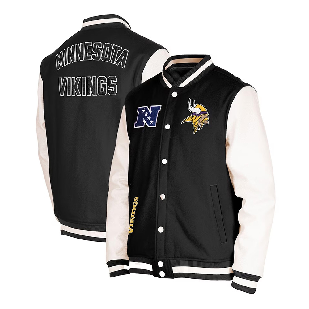 Minnesota Vikings Third Down Varsity Jacket - Image 5