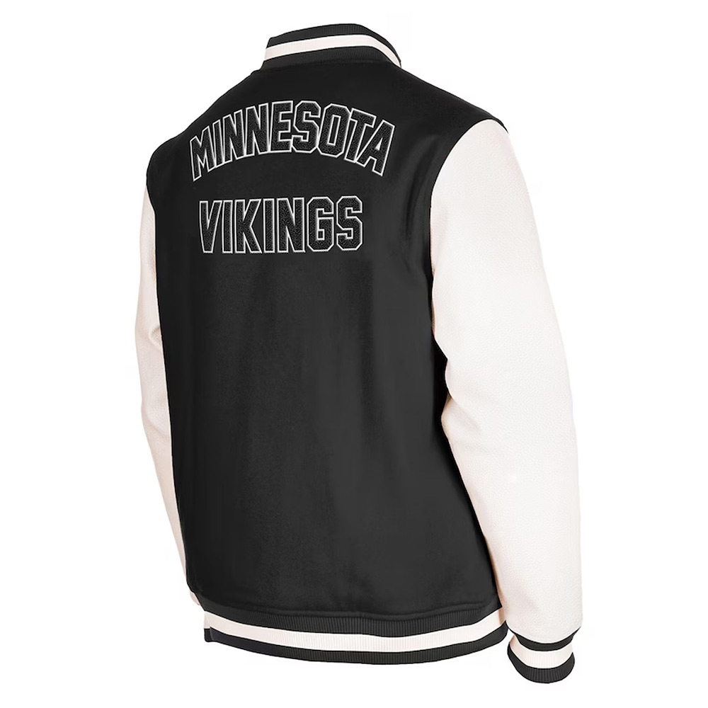 Minnesota Vikings Third Down Varsity Jacket - Image 2