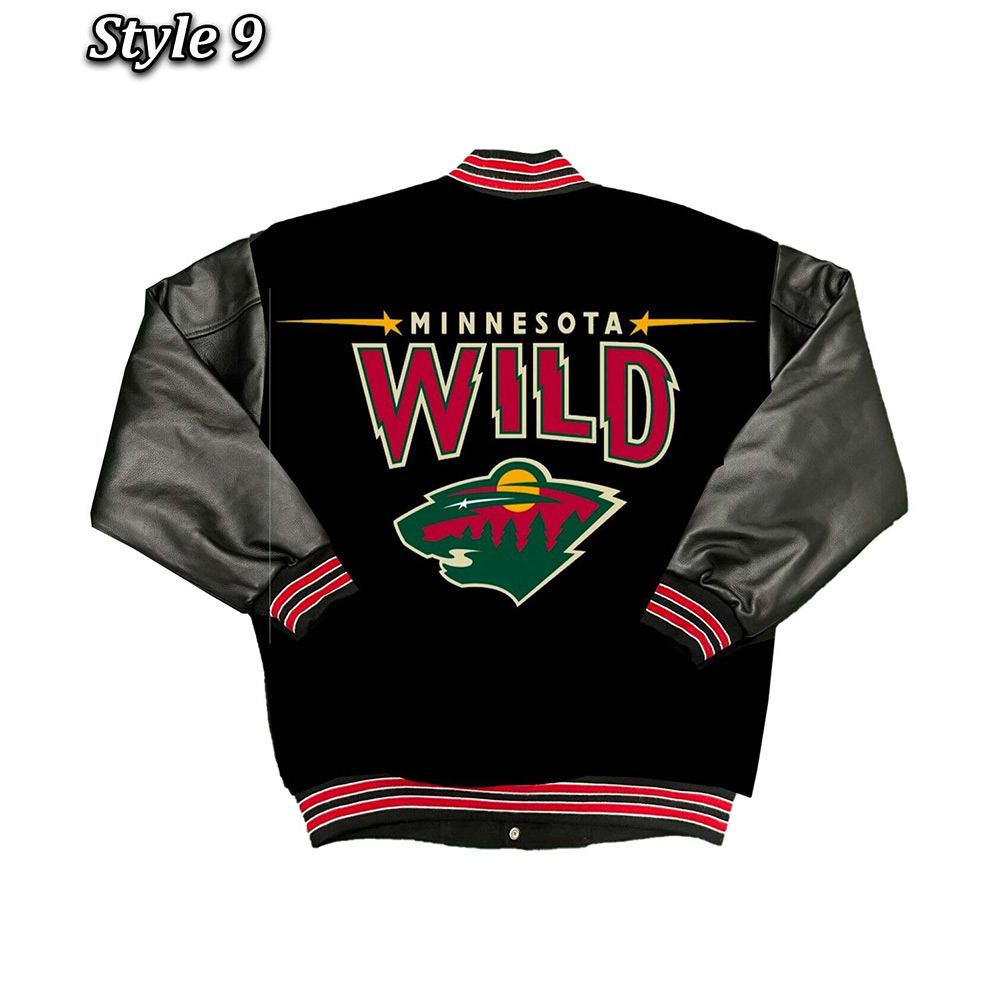 Minnesota Wild Classic Varsity Jacket - Image 18