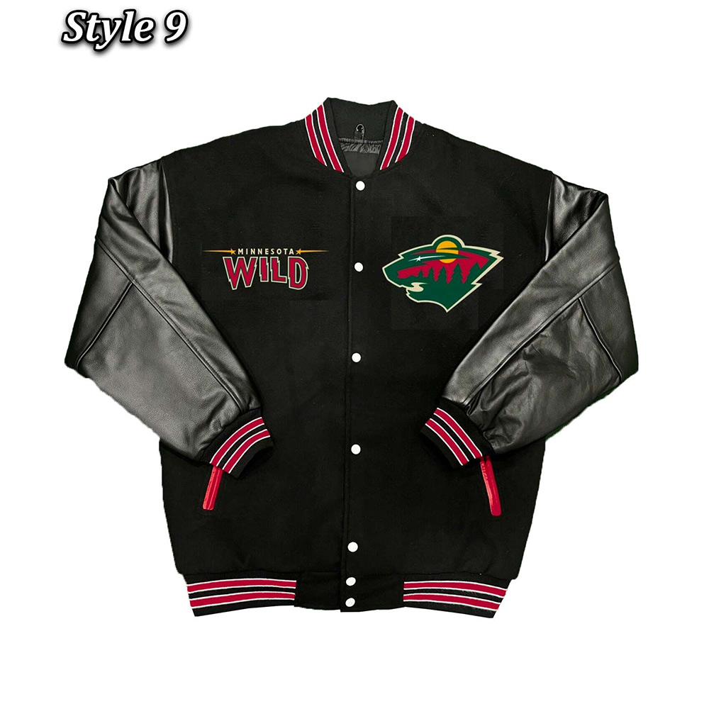 Minnesota Wild Classic Varsity Jacket - Image 9