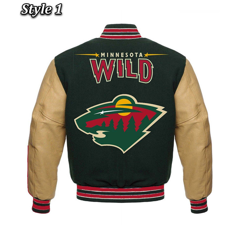 Minnesota Wild Classic Varsity Jacket - Image 10
