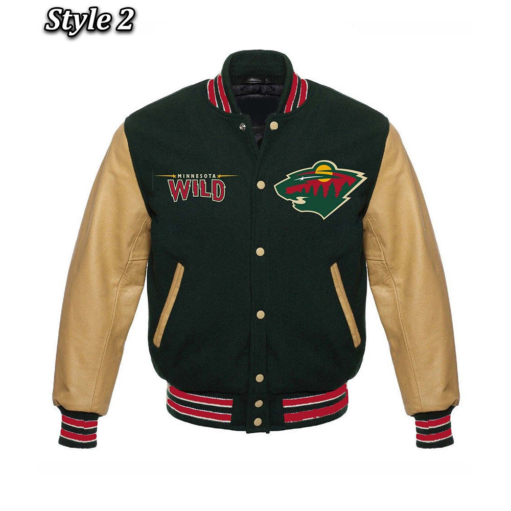 Minnesota Wild Classic Varsity Jacket - Image 2