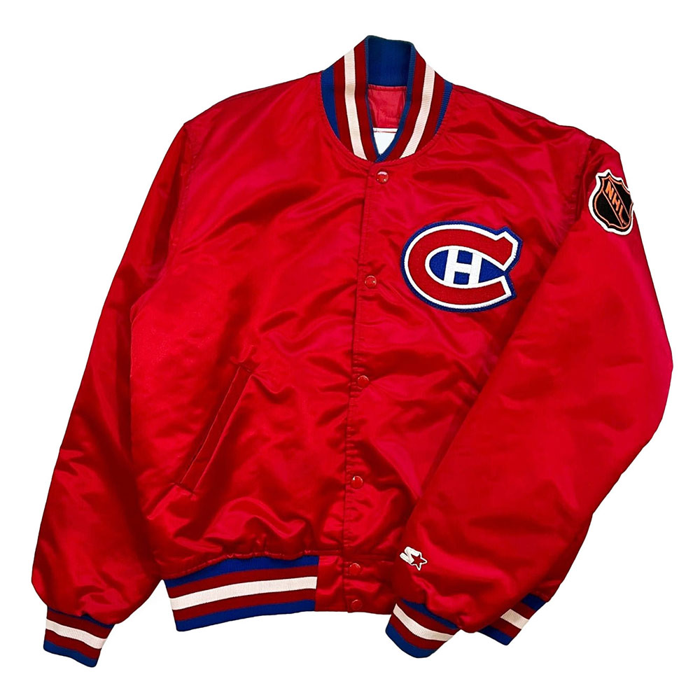 80's Montreal Canadiens Red Bomber Jacket