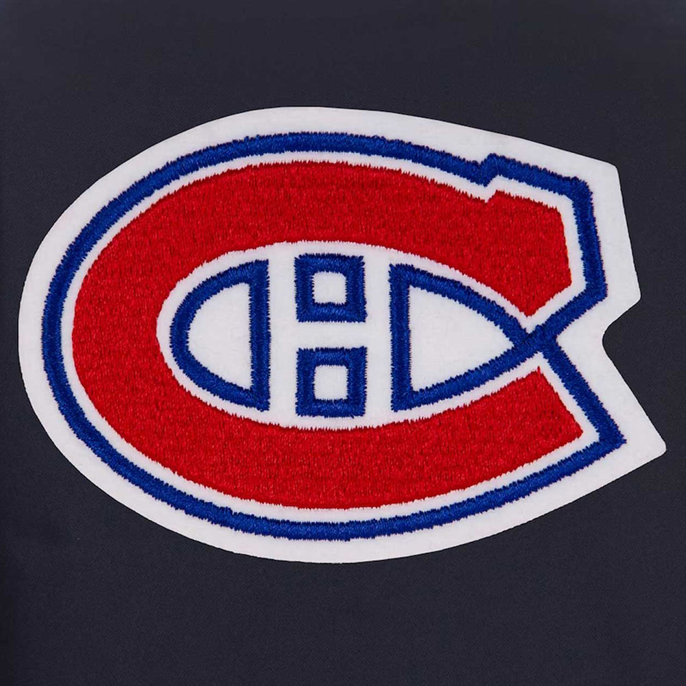 Navy Montreal Canadiens Front Hit Poly Twill Jacket - Image 4