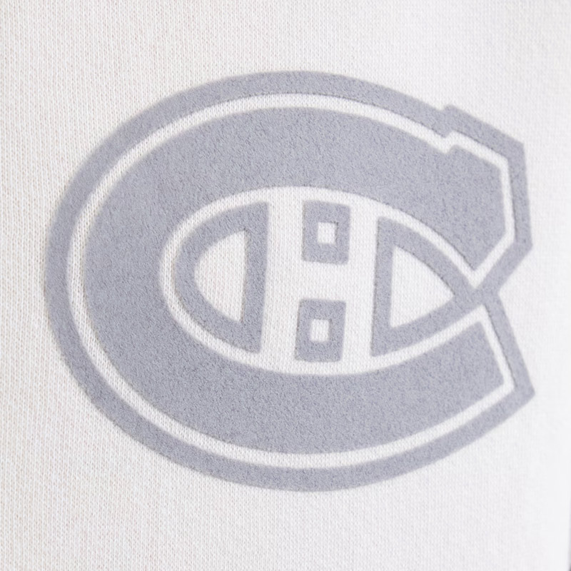 Montreal Canadiens White Striped Fleece Jacket - Image 5