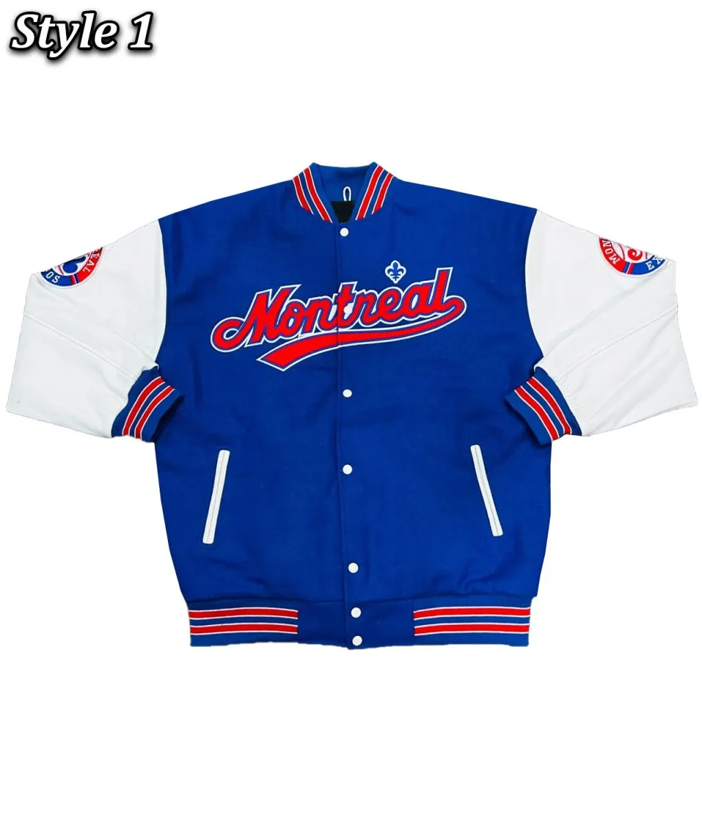 Montreal Expos Varsity Wool/Leather Jacket