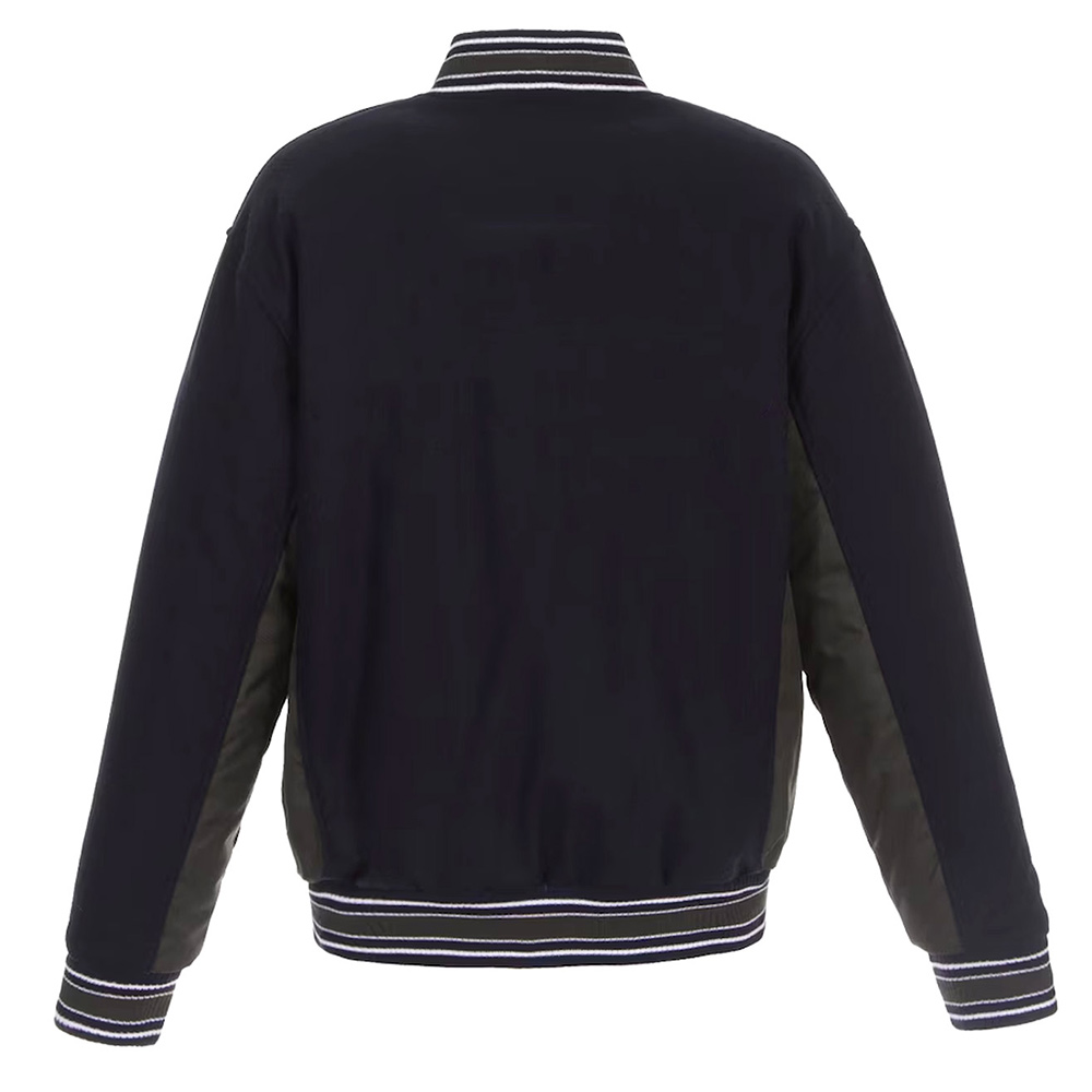 Columbus Blue Jackets Navy/Charcoal Wool Poly-Twill Accent Jacket - Image 2