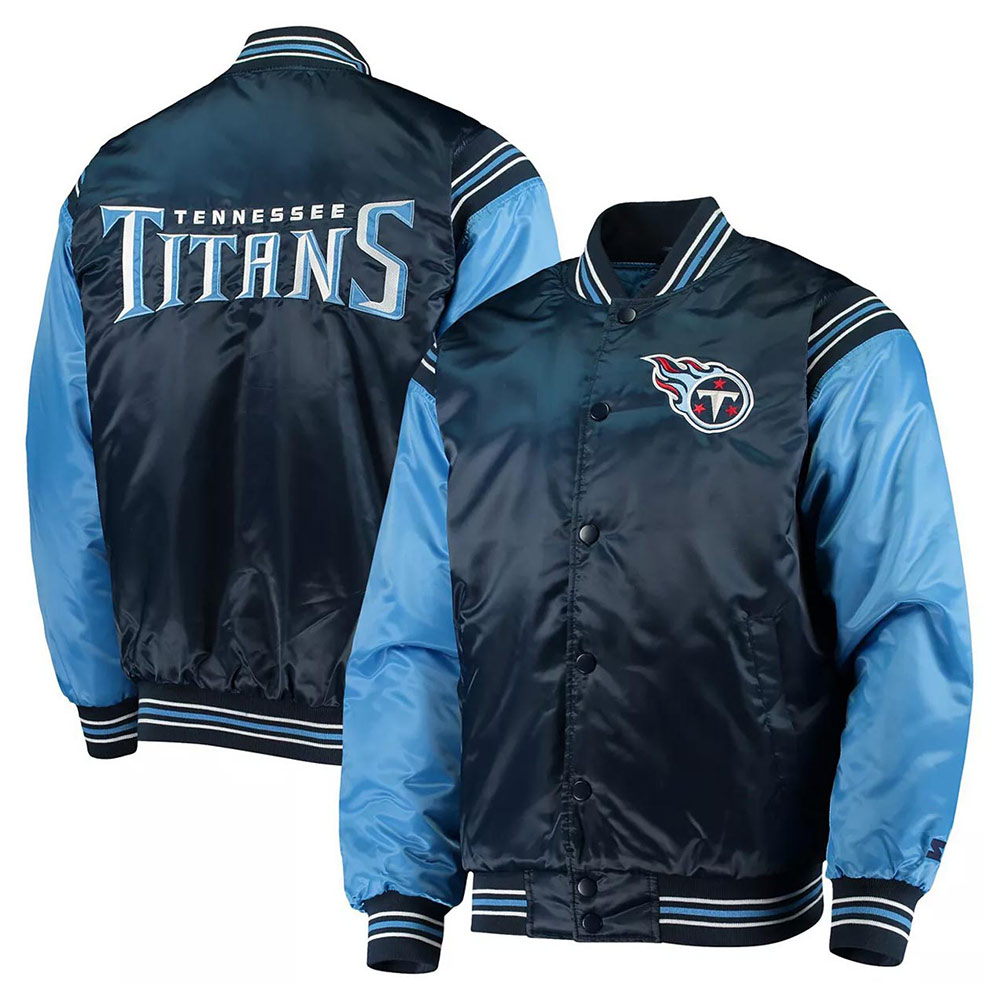 Tennessee Titans Enforcer Navy/Light Blue Jacket - Image 3