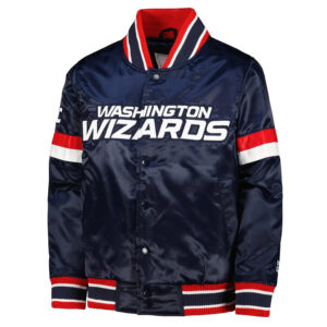 Washington Wizards Home Game Navy Satin Jacket