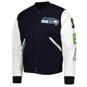 Varsity Navy/White College Seattle Seahawks Jacket