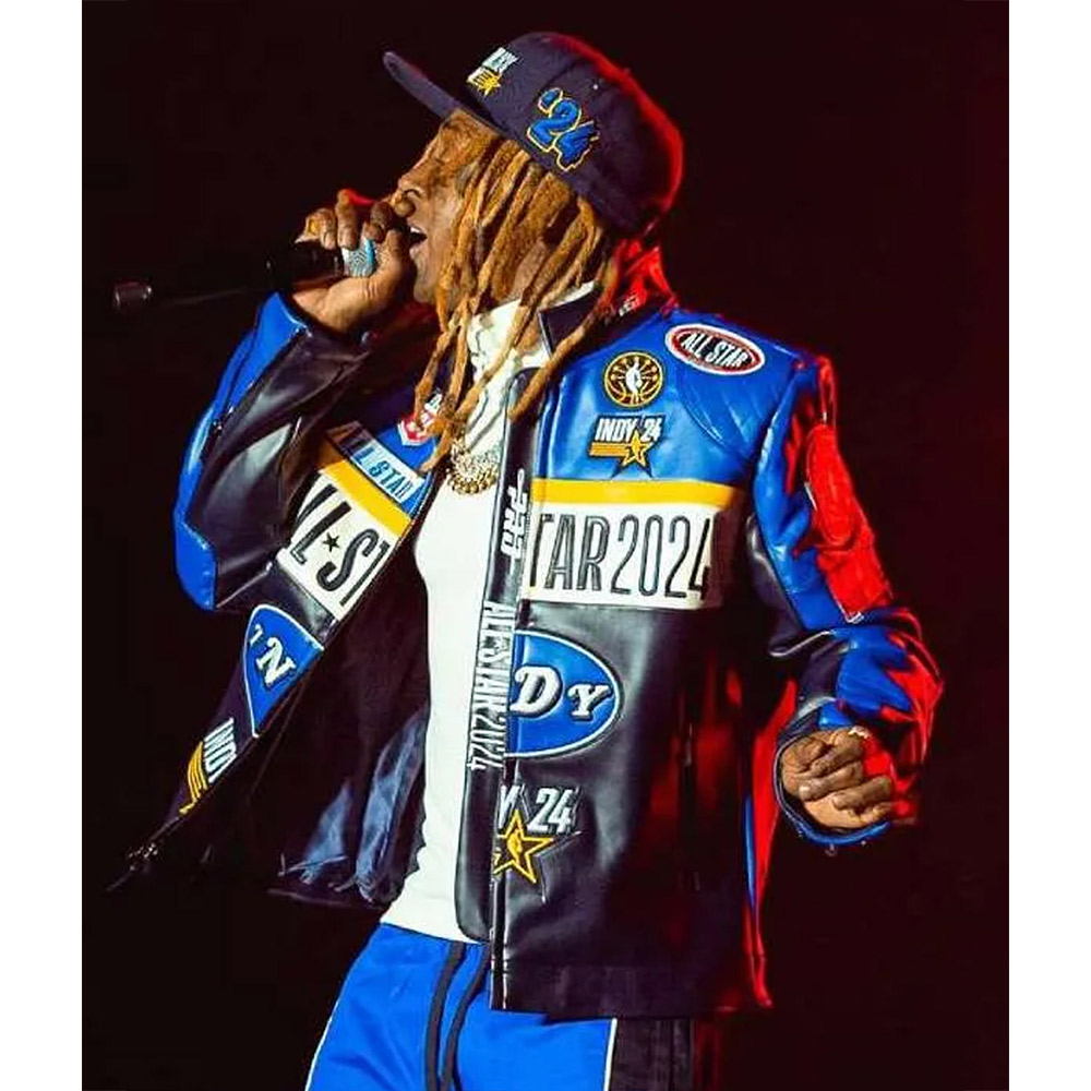 Lil Wayne NBA All-Star 2024 Leather Jacket - Image 8