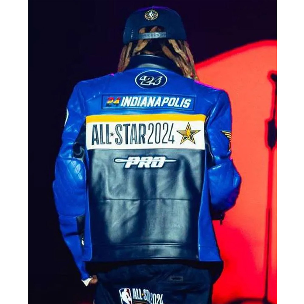 Lil Wayne NBA All-Star 2024 Leather Jacket - Image 6