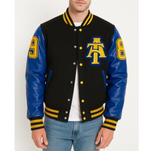 North Carolina A&T Aggie Black and Blue Varsity Jacket