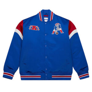 New England Patriots Midweight Royal Satin Jacket