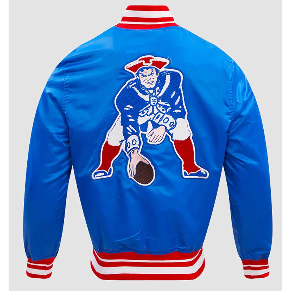 New England Patriots Retro Classic Rib Jacket - Image 2
