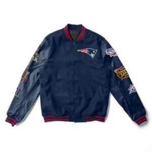 Varsity New England Patriots 6X Super Bowl Champions Navy Jacket