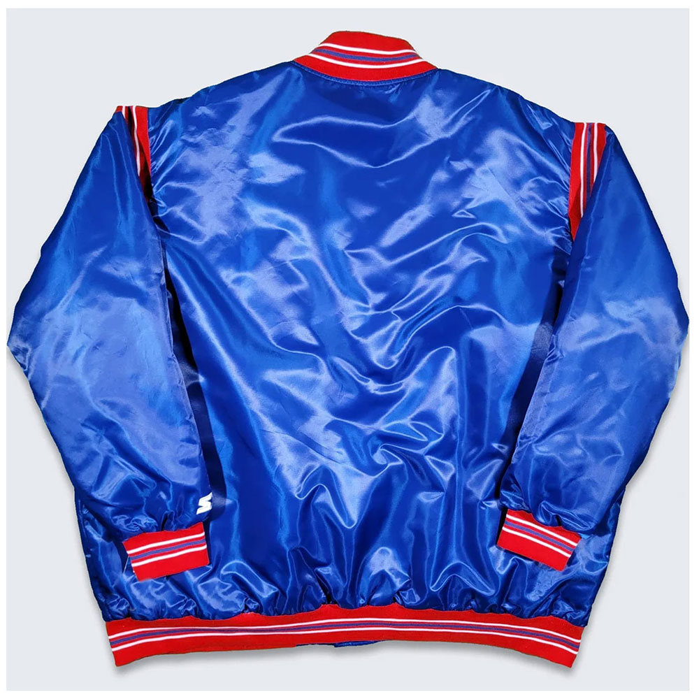 New England Patriots Teddy Varsity Satin Jacket - Image 2