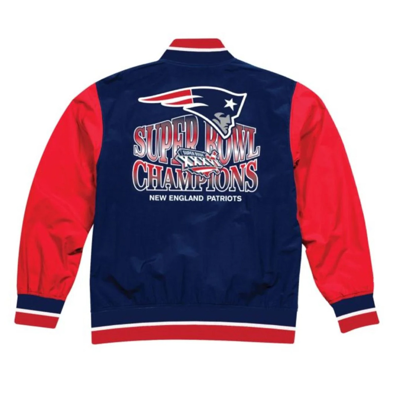 New England Patriots Warm Up Team History Jacket - Image 2
