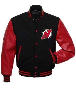 New Jersey Devils Red and Black Jacket