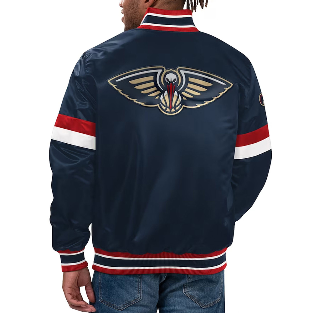 New Orleans Pelicans Home Game Navy Jacket - Image 2