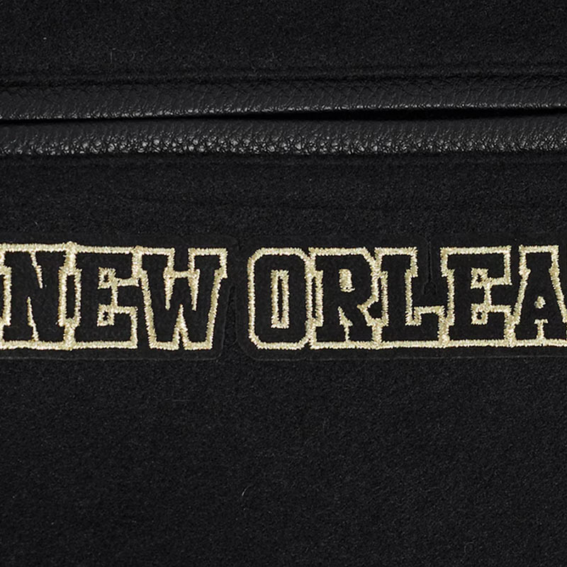 New Orleans Saints Full-Zip Black Varsity Jacket - Image 6