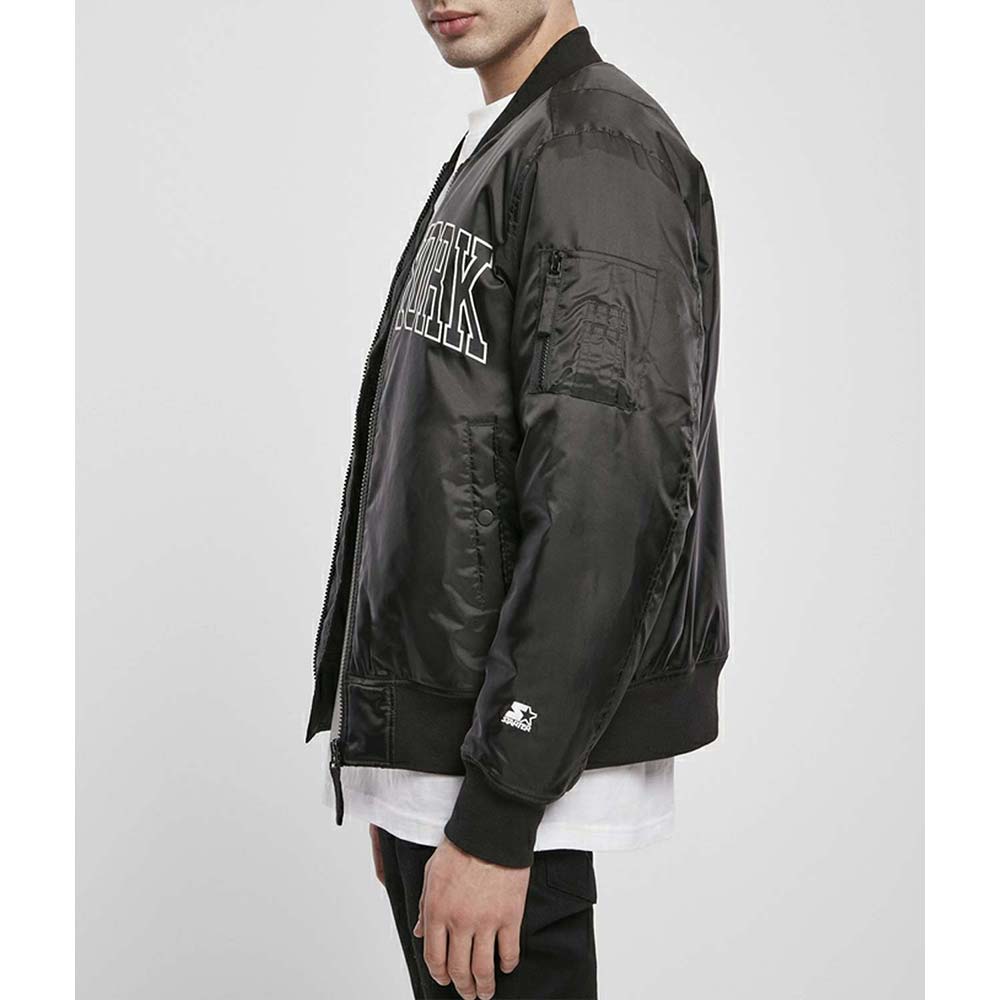 NY Black Bomber Jacket - Image 4