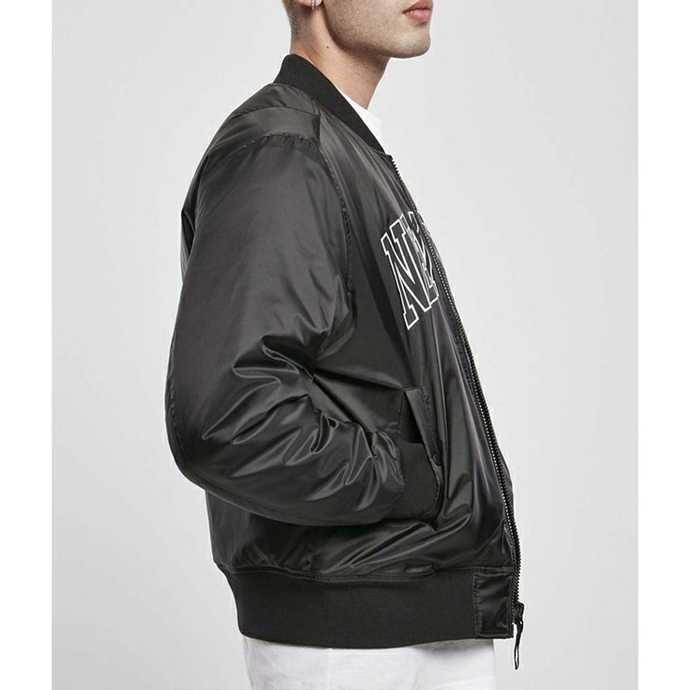 NY Black Bomber Jacket - Image 5