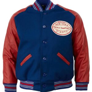 Varsity 1939 NY Giants Blue and Red Jacket