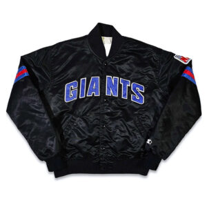 80's New York Giants Black Bomber Jacket