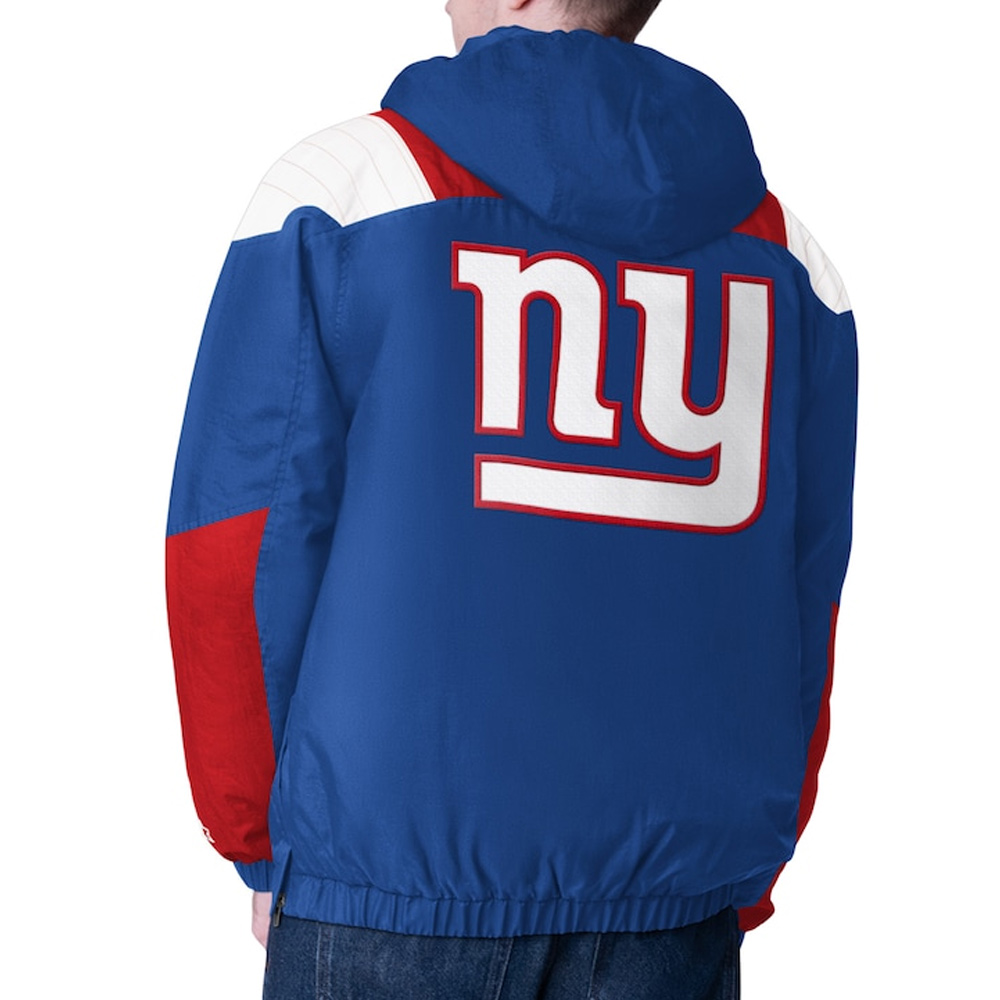 NY Giants Charger Half-Zip Pullover Jacket - Image 2