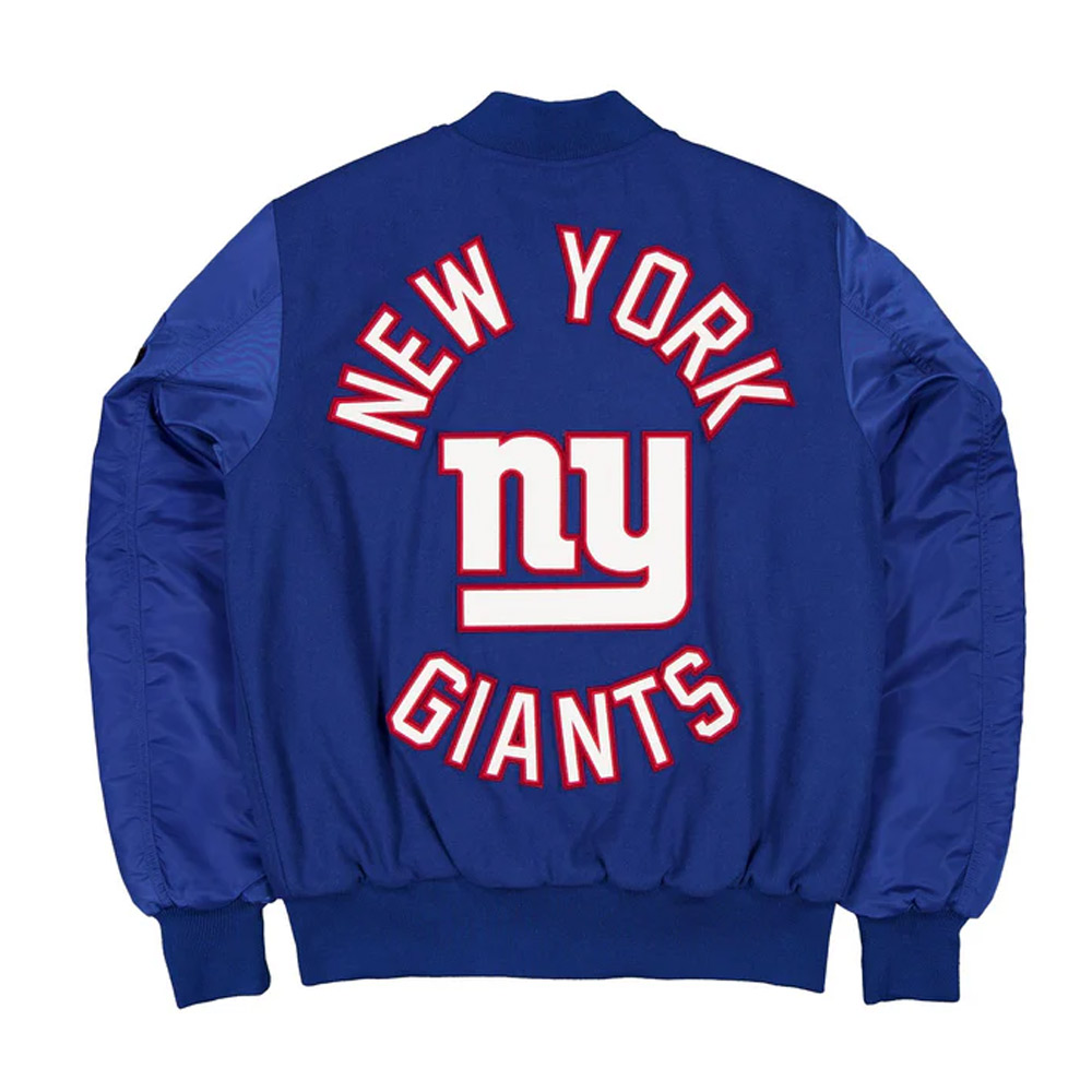 New York Giants MA-1 Historic Varsity Jacket - Image 2