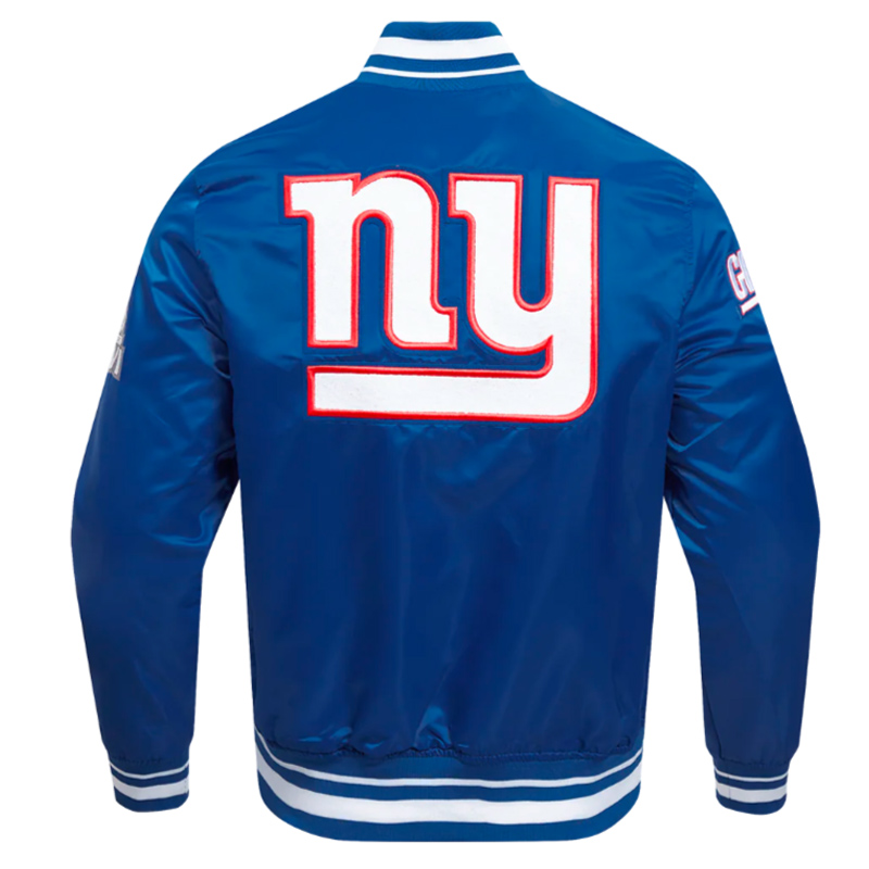 NY Giants Mashup Classic Rib Satin Jacket - Image 2