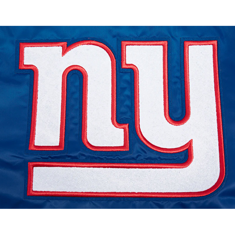 NY Giants Mashup Classic Rib Satin Jacket - Image 6