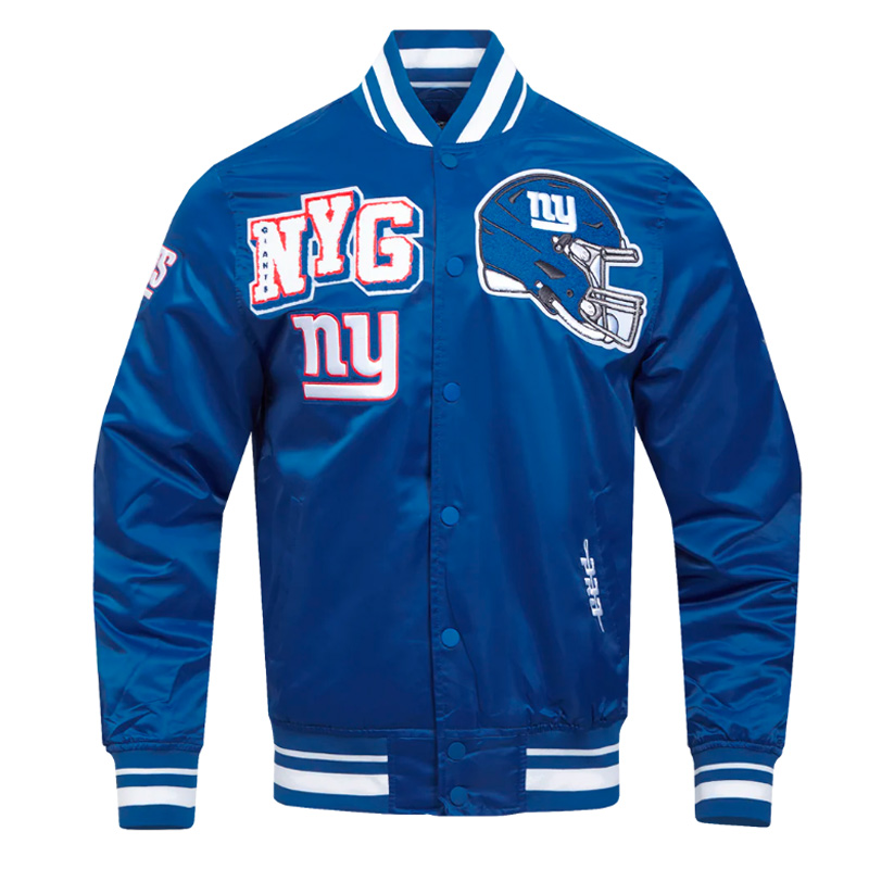 NY Giants Mashup Classic Rib Satin Jacket