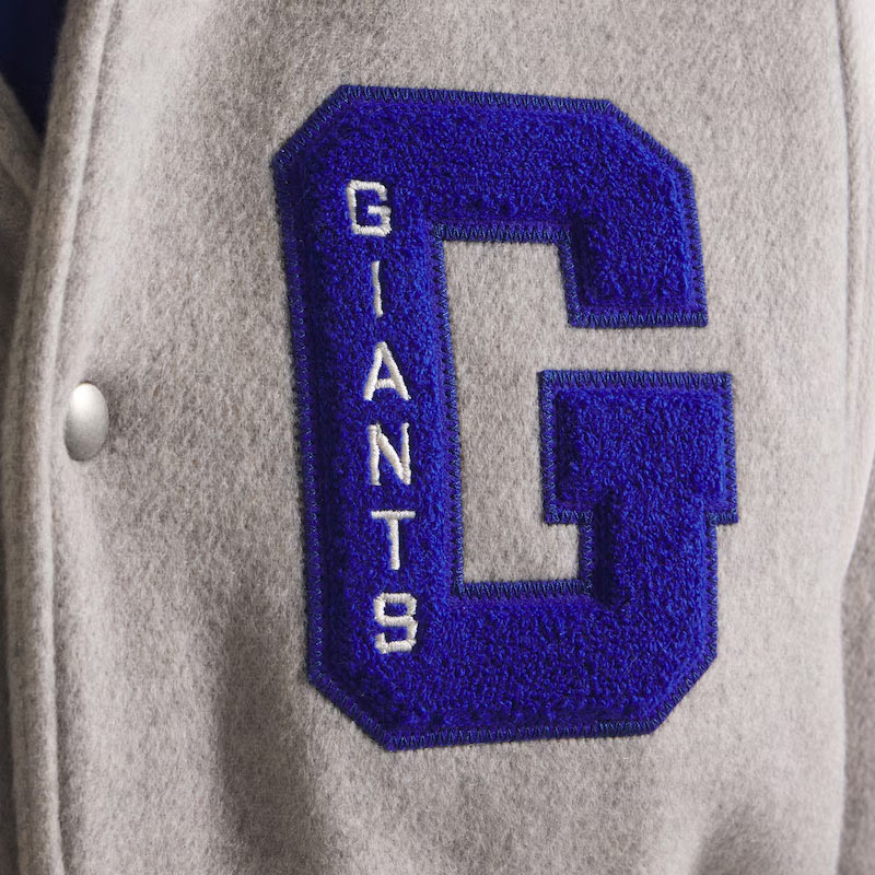 NY Giants Teddy Varsity Wool Jacket - Image 4