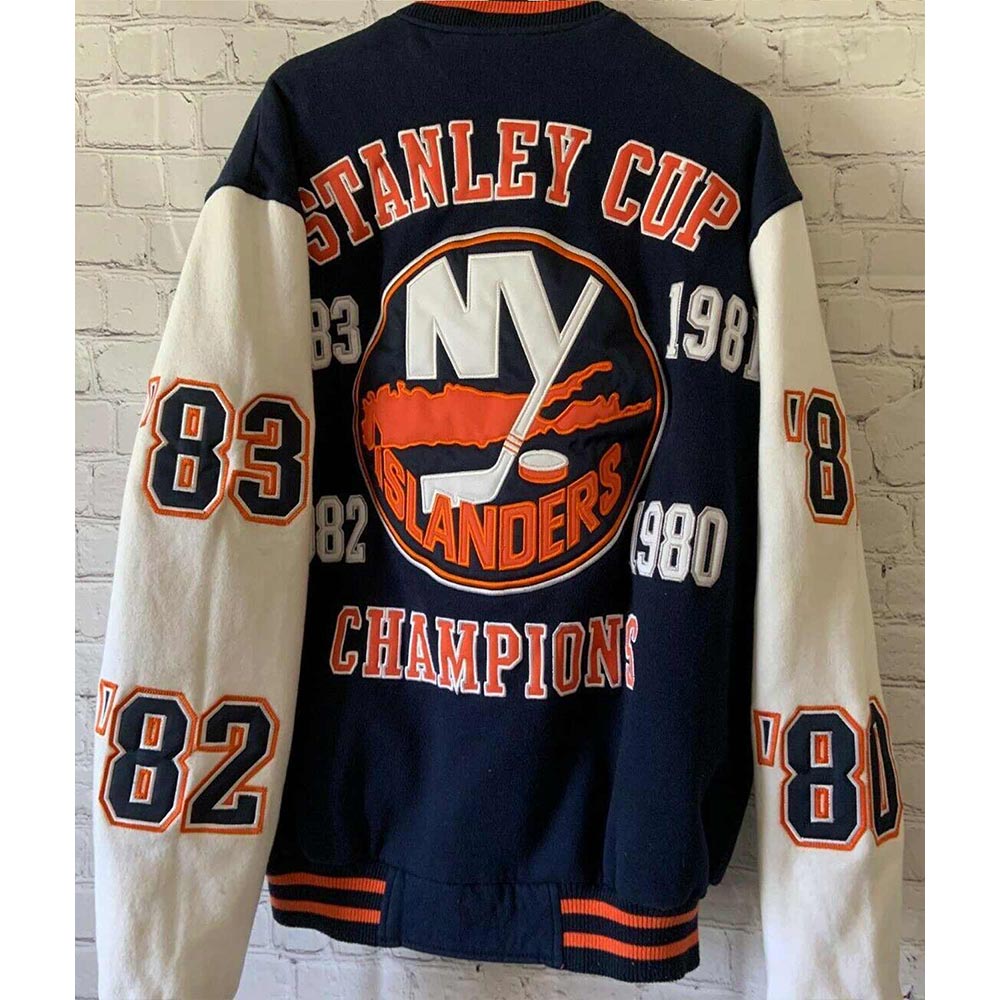 NY Islanders Championship Varsity Jacket - Image 2