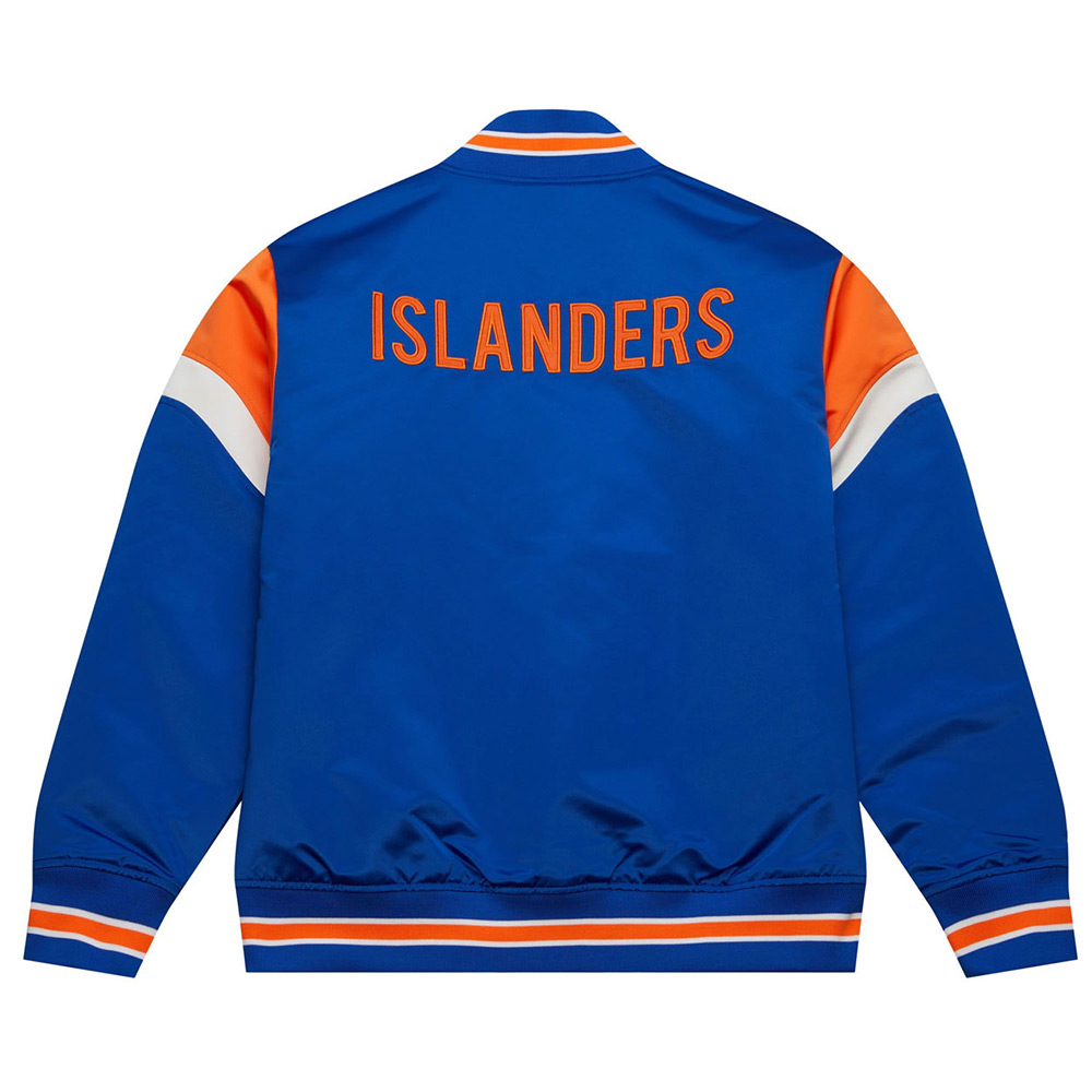 NY Islanders Heavyweight Royal Satin Jacket - Image 2
