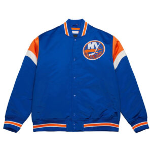 NY Islanders Heavyweight Royal Satin Jacket
