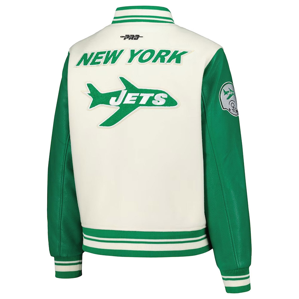 NY Jets Retro Classic Varsity Jacket - Image 2