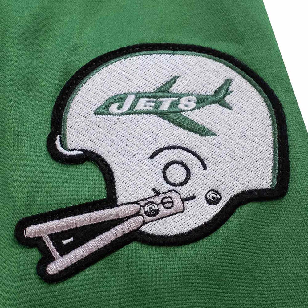 NY Jets Green Satin Windbreaker - Image 3