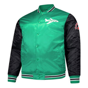 NY Jets Kelly Green and Black Team Satin Jacket