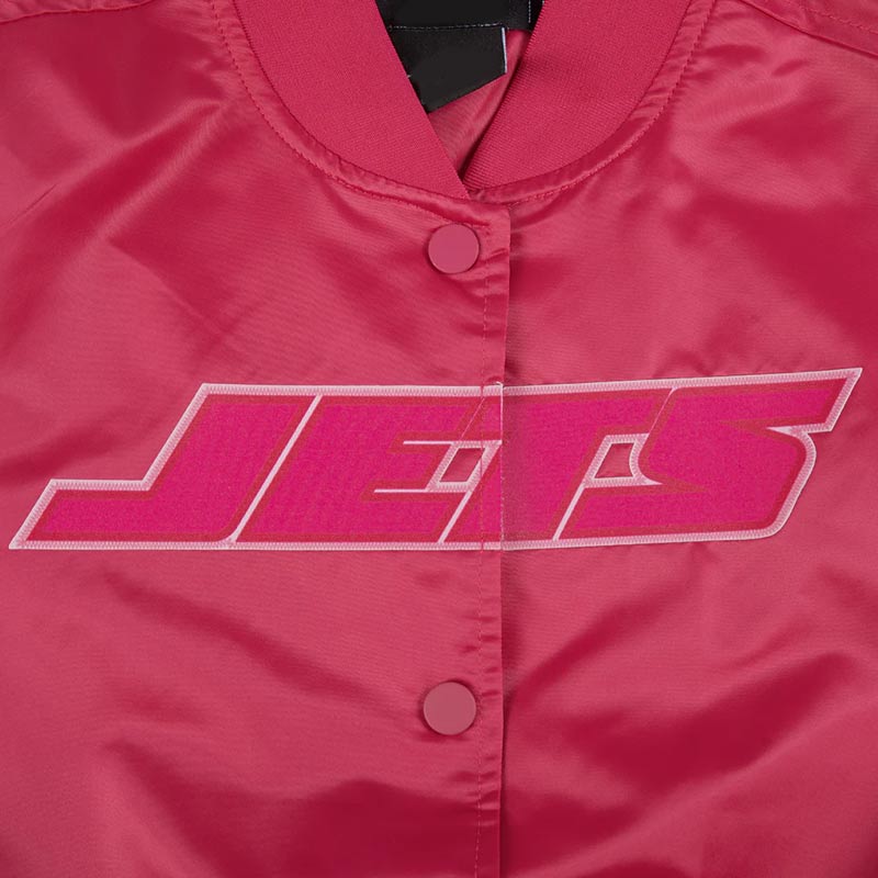 NY Jets Triple Pink Satin Jacket - Image 7