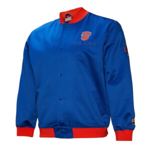 NY Knicks OG 3.0 Lightweight Blue Satin Jacket
