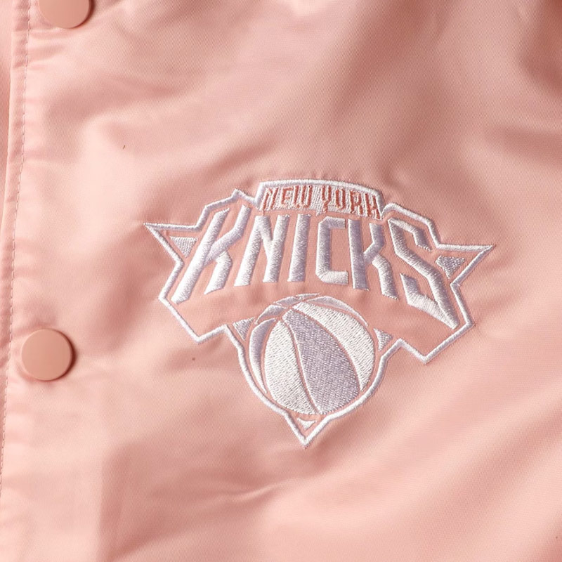 NY Knicks Pink Satin Jacket - Image 5