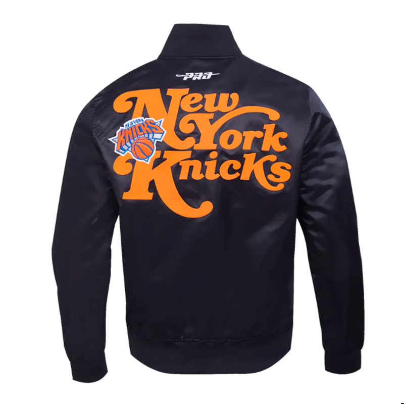 NY Knicks Souvenir Satin Jacket - Image 4