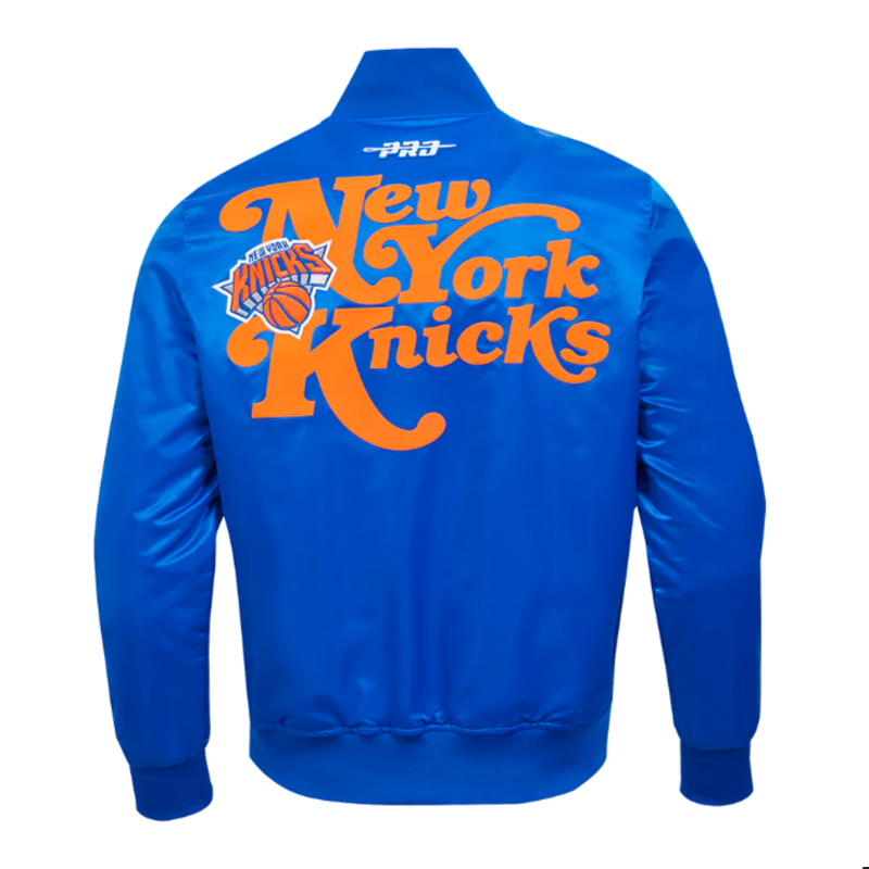NY Knicks Souvenir Satin Jacket - Image 3
